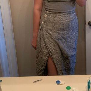 Wrap around, button up skirt. Kathleen Sommers